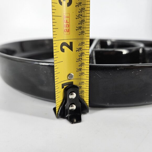 Crate and Barrel 5-Section Round Divided Serving Platter Appetizer Tray Chip Dip - Picture 7 of 7